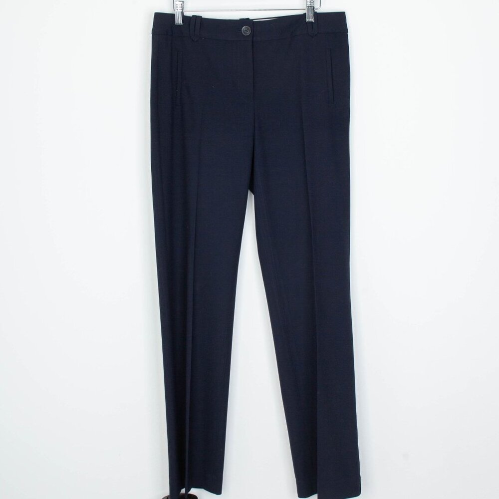Talbots Womens‎ Signature Straight Leg Trouser Pants Size 4 Black Career Office